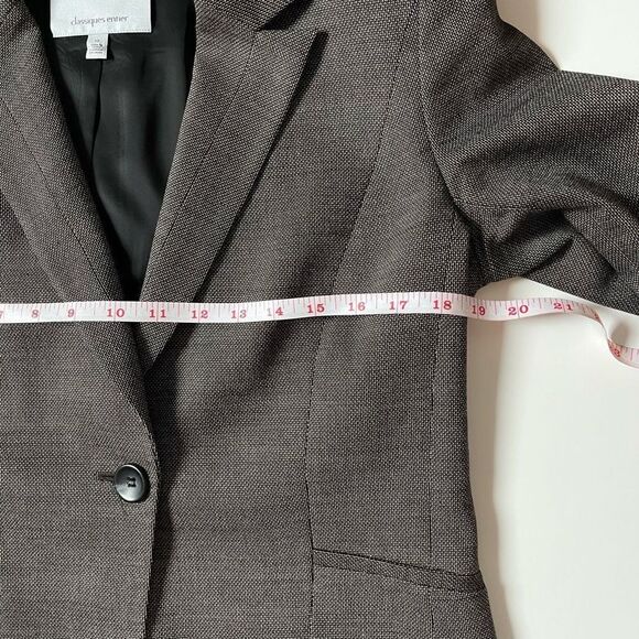 Classigues Entier Women Blazer 51% Viscose 47%Virgin Wool Sz 10 - Picture 9 of 10